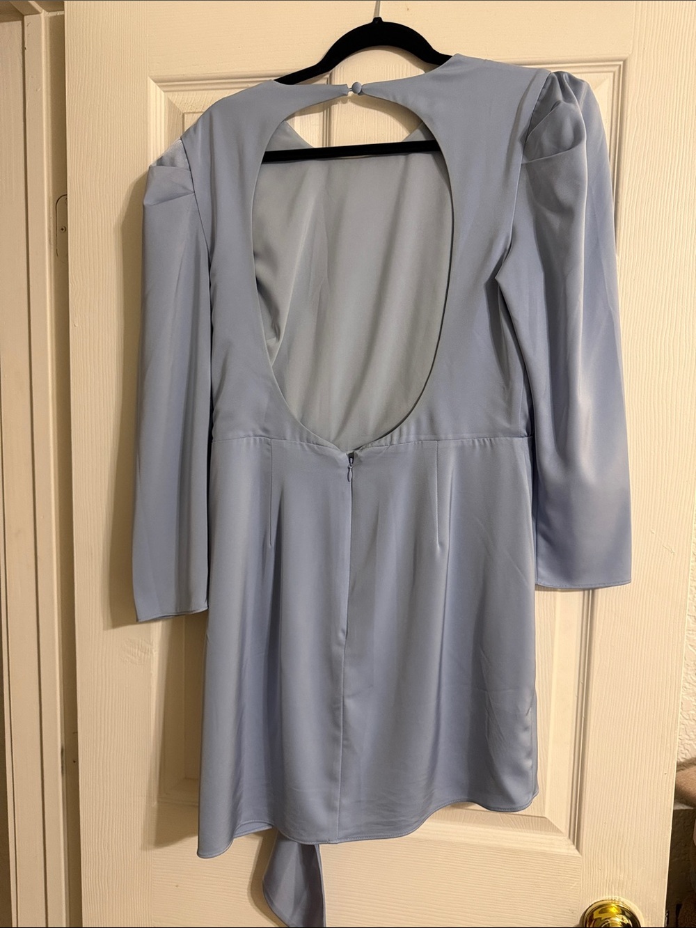 NBD Powder Blue Ruffled Mini Dress - Picture 2 of 2